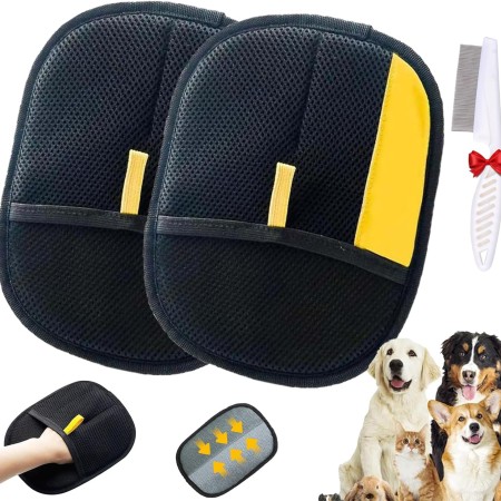 (02 PES) Eco-Friendly Five-Finger Dust Removal Gloves