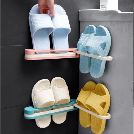 Product details of Wall Mount Slipper Holder Foldable Bathroom Rack Sliper Rack