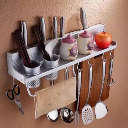 Utensils Aluminum Storage Rack Organizer