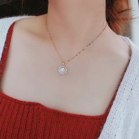 Luxury Zircon necklace 18K (Dimond Shade)