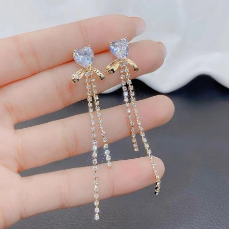 White Love Diamond Earrings