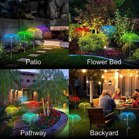 LED Solar Firework Lamp Outdoor Garden