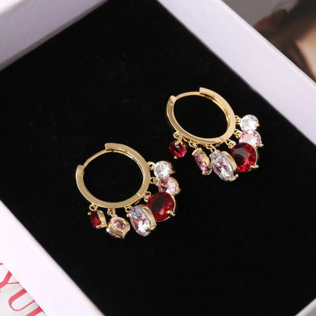 14K Real Gold Plating Korea New Design Fashion Earrings