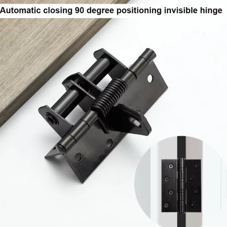 ( 2 PES BLACK) Invisible Automatic Door Closer