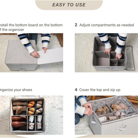 Shoe Organizer Fits up to 24 Pairs