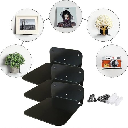 (3PES) Invisible Floating Metal Hidden Bookshelf (6 KG PLUS)